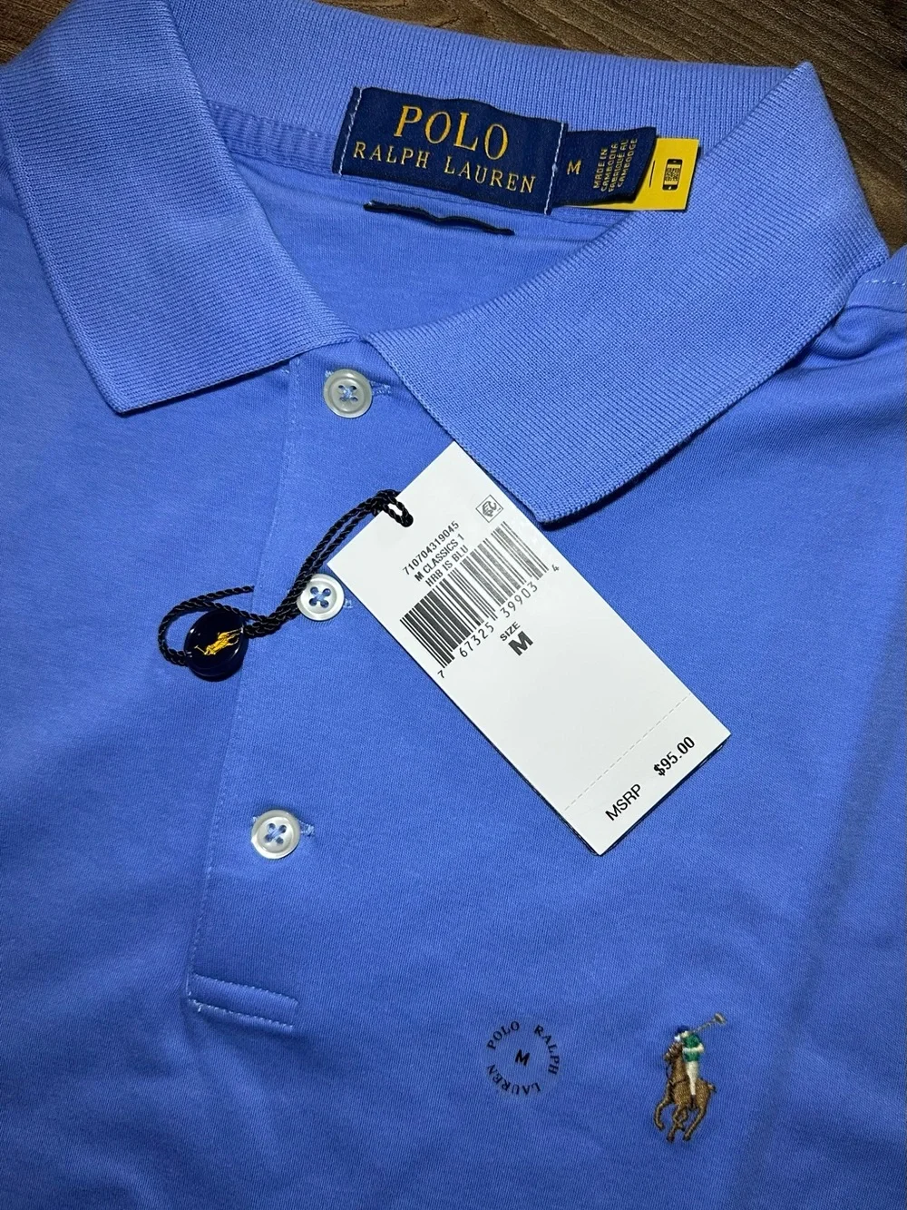 Ralph Lauren Men's Polo in Sky Blue with Embroidered Pony